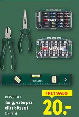 Lidl PARKSIDE® Tang, vaterpas eller bitssæt tilbud