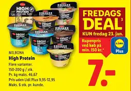Lidl MILBONA High Protein tilbud
