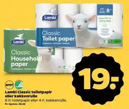 Netto Lambi Classic toiletpapir eller køkkenrulle tilbud
