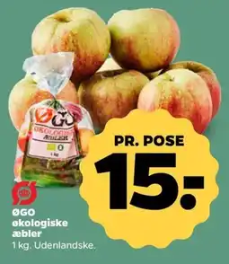 Netto ØGO økologiske æbler tilbud
