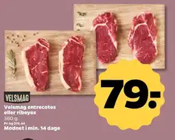Netto Velsmag entrecotes eller ribeyes tilbud