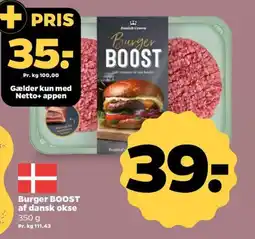 Netto Burger Boost af dansk okse tilbud