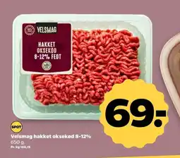Netto Velsmag hakket oksekød 8-12% tilbud