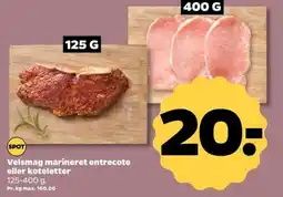 Netto Velsmag marineret entrecote eller koteletter tilbud