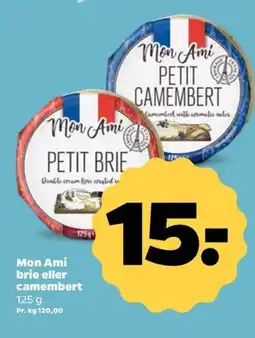 Netto Mon Ami brie eller Camembert tilbud
