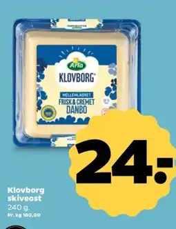 Netto Arla Klovborg skiveost tilbud