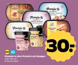 Netto Premier Is eller Protein Lab isbæger tilbud