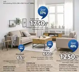 JYSK NYBO hjørnebord tilbud