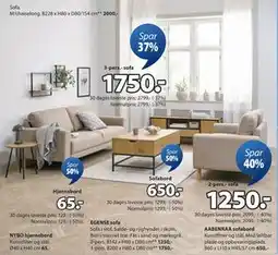 JYSK AABENRAA sofabord tilbud