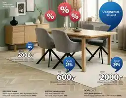 JYSK MEJLSKOV spisebord tilbud