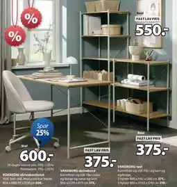 JYSK VANDBORG skrivebord tilbud