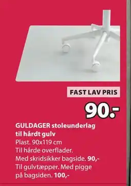 JYSK GULDAGER stoleunderlag til hårdt gulv tilbud