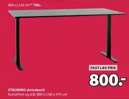 JYSK STAUNING skrivebord tilbud