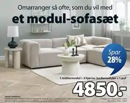 JYSK SKEJBY modulsofa tilbud