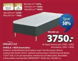 JYSK HORSLA + RESA boxmadras tilbud