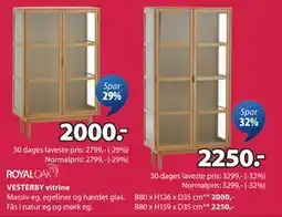 JYSK VESTERBY vitrine tilbud