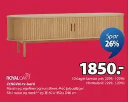 JYSK LYNGVIG tv-bord tilbud