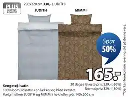 JYSK Sengetøj i satin tilbud