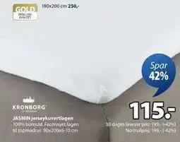 JYSK JASMIN jerseykuvertlagen tilbud