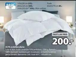 JYSK ALTA andefjersdyne tilbud