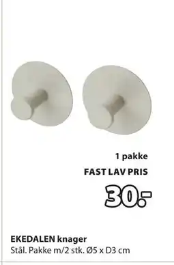 JYSK EKEDALEN knager tilbud