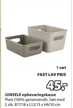 JYSK JUNSELE opbevaringskasse tilbud