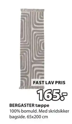 JYSK BERGASTER tæppe tilbud