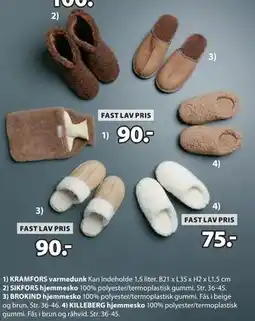 JYSK BROKIND hjemmesko tilbud