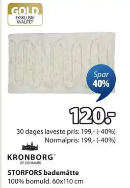 JYSK STORFORS bademåtte tilbud