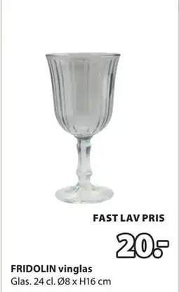 JYSK FRIDOLIN vinglas tilbud