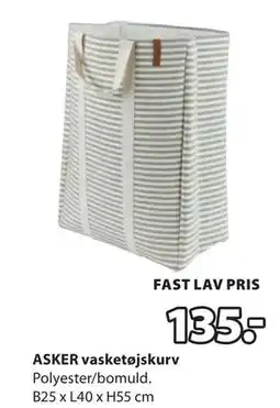 JYSK ASKER vasketøjskurv tilbud