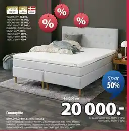 JYSK DUNLOPILLO ENA kontinentalseng tilbud