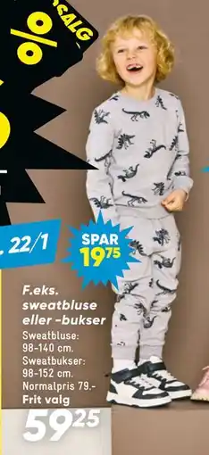 Bilka sweatbluse eller -bukser tilbud