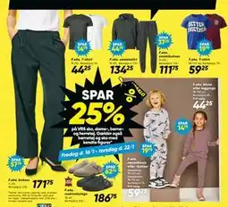 Bilka SPAR 25% på VRS sko, dame-, børne- og herretøj tilbud