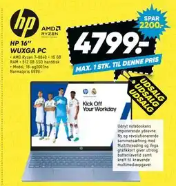 Bilka HP 16’’ WUXGA PC tilbud