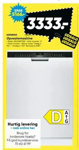 Bilka Opvaske maskine tilbud