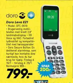 Bilka Doro Leva E21 tilbud