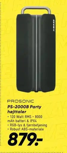 Bilka PS-2000B Party højttaler tilbud