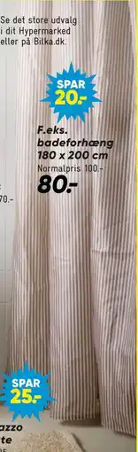 Bilka badeforhæng 180 x 200 cm tilbud