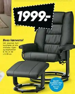Bilka Boss lænestol tilbud