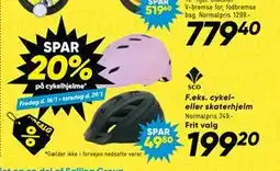 Bilka Spar 20% på cykelhjelme tilbud