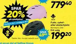 Bilka cykel- eller skaterhjelm tilbud