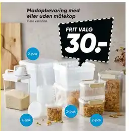 Bilka Madopbevaring med eller uden målekop tilbud