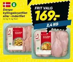 Bilka Danpo kyllingebrystfilet eller -inderfilet tilbud