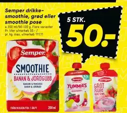 Bilka Semper drikkesmoothie, grød eller smoothie pose tilbud