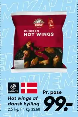 Bilka Hot wings af dansk kylling tilbud