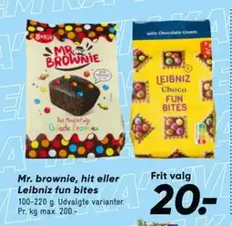 Bilka Mr. brownie, hit eller Leibniz fun bites tilbud