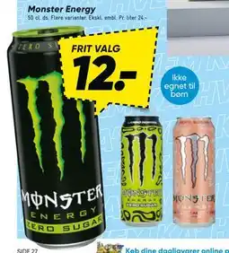 Bilka Monster Energy tilbud