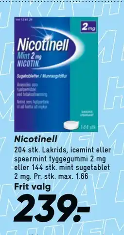 Bilka Nicotinell tilbud