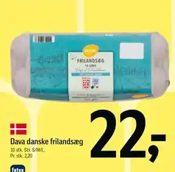 Føtex Dava danske frilandsæg tilbud